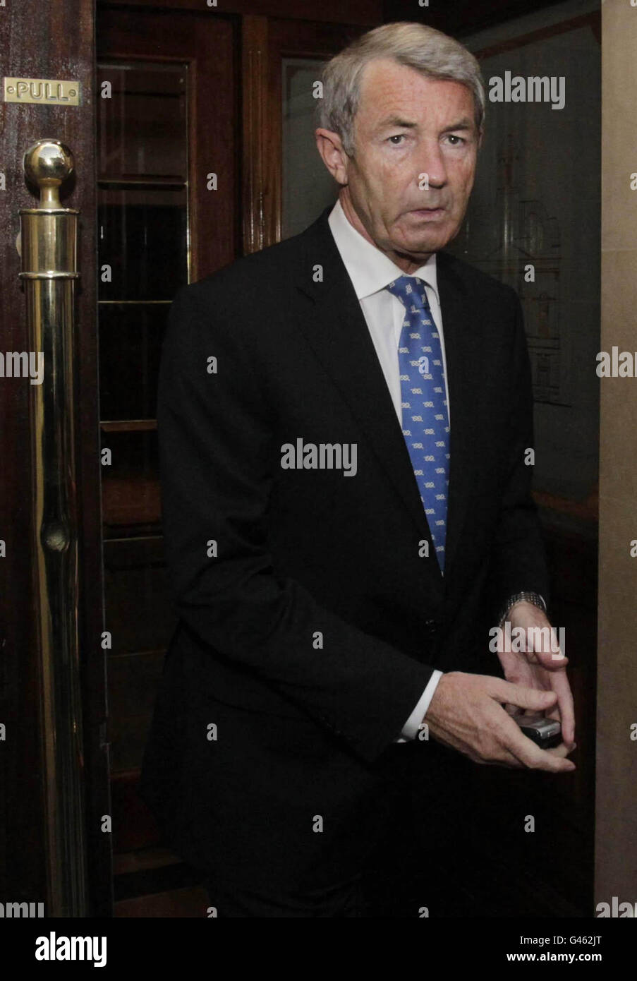 Unabhängiger TD Michael Lowry im Davenport Hotel in Dublin heute Abend