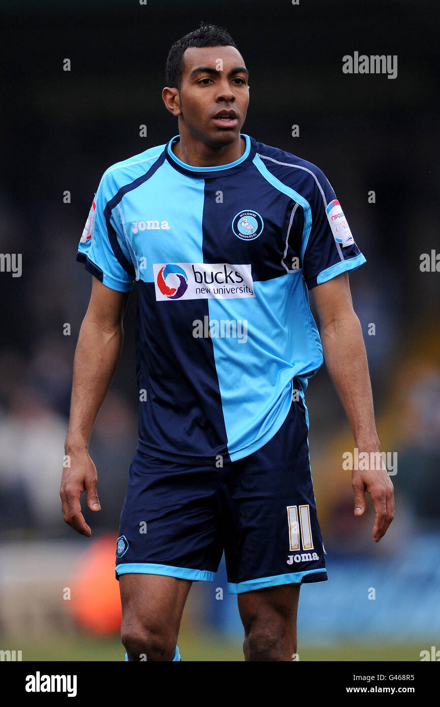 Fußball - npower Football League Two - Wycombe Wanderers gegen Stevenage - Adams Park. Kevin Betsy, Wycombe Wanderers. Stockfoto