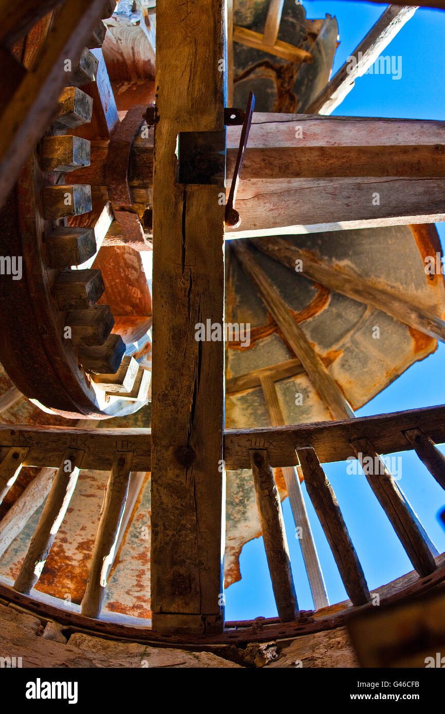 Mulino einen Vento, Windmühle, Trapani Sizilien, Italien, Mittelmeer Stockfoto