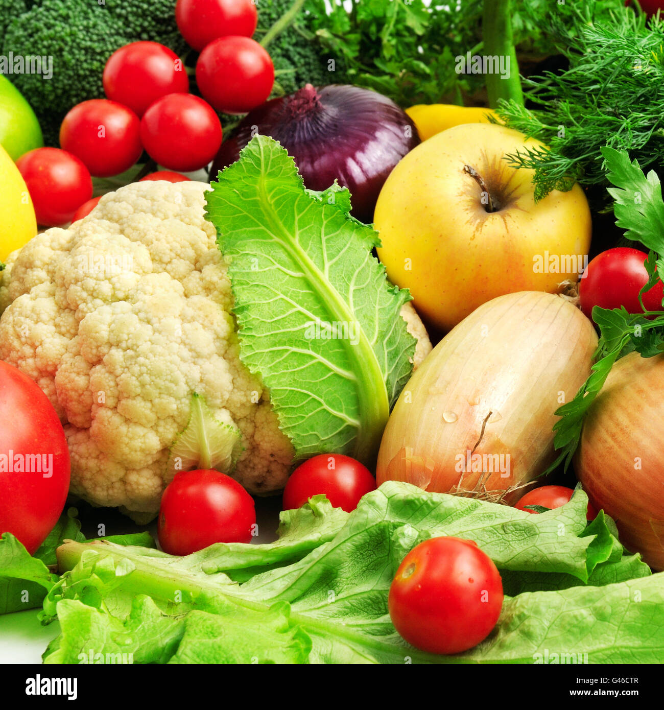 frisches Obst und Gemüse Stockfoto