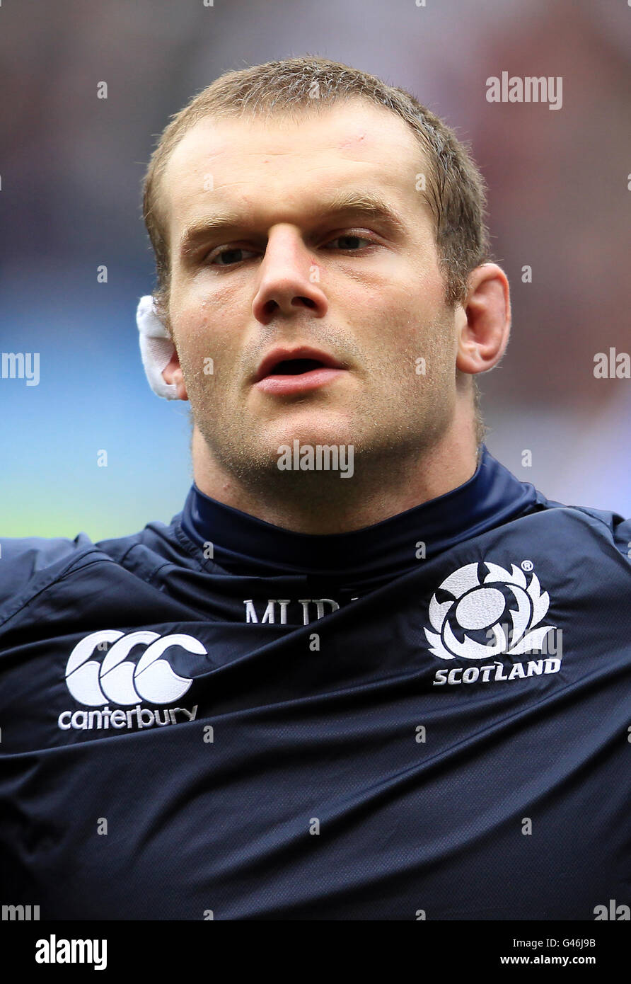 Rugby Union - RBS 6 Nations Championship 2011 - England gegen Schottland - Twickenham. Geoff Cross, Schottland Stockfoto