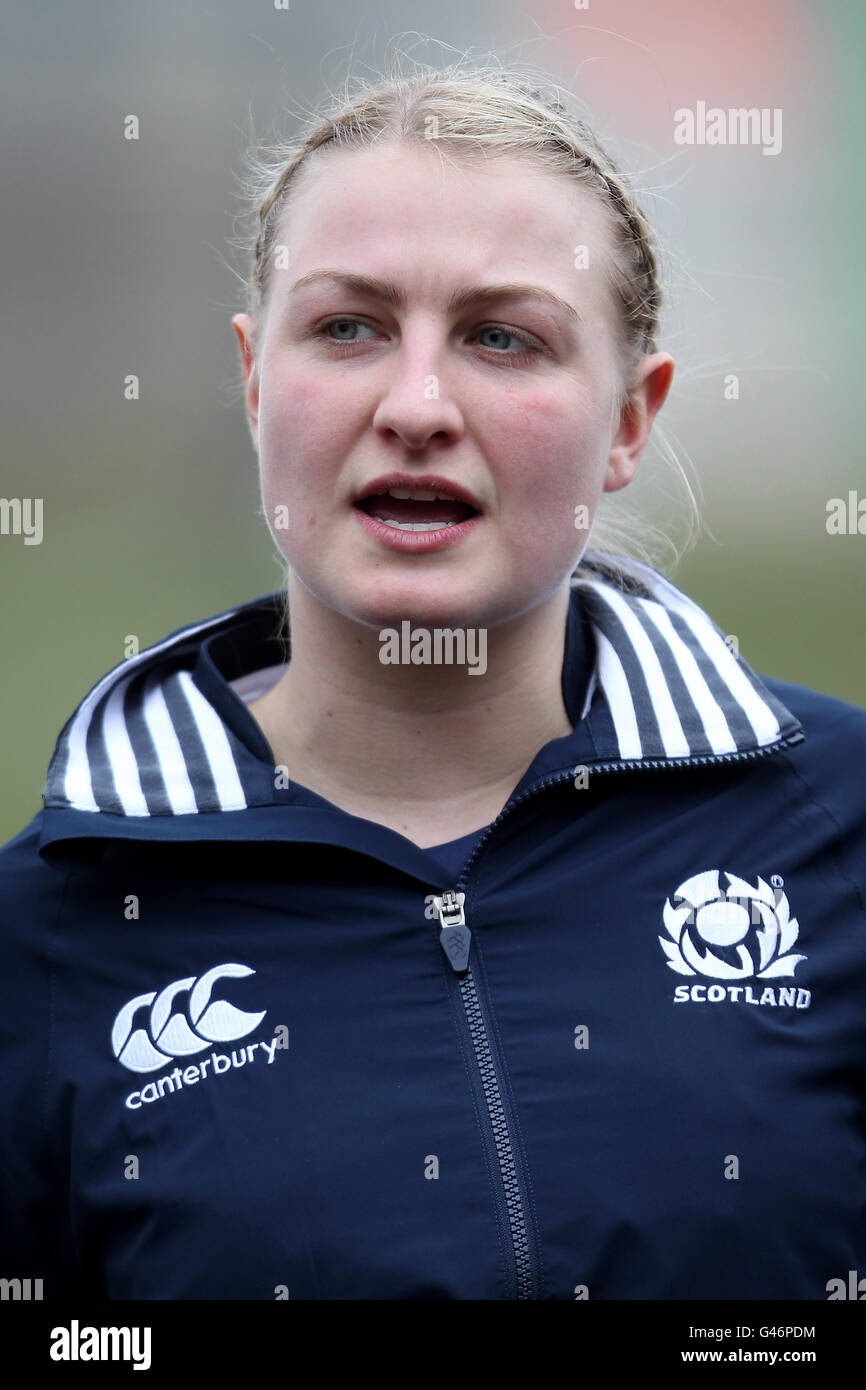 Rugby Union - Nations Championship 2011 der Frauen 6 - Schottland die Frauen gegen Italien die Frauen - Meggetland. Stephanie Johnston, Schottland Stockfoto