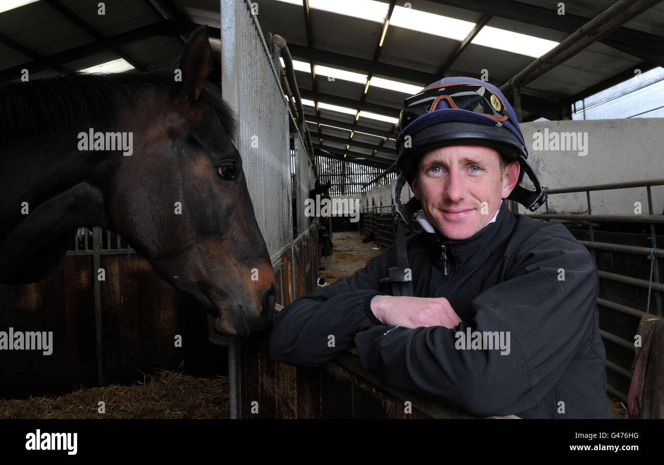 Horse Racing - Richard Fahey Pressetag - Musley Bank Ställe Stockfoto