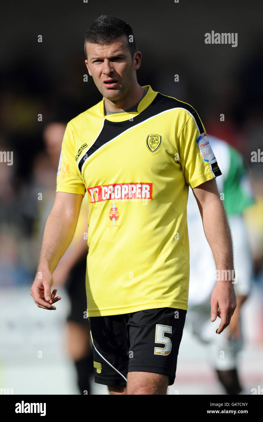 Fußball - npower Football League Two - Burton Albion gegen Barnett - Pirelli Stadium. Tony James, Burton Albion Stockfoto