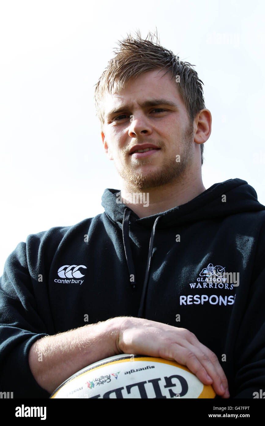 Rugby Union – Ankündigung Des Teams Der Glasgow Warriors – Scotstoun Sports Complex. Pat MacArthur von Glasgow Warrior während der Teamankündigung im Scoutstoun Sports Complex, Glasgow. Stockfoto