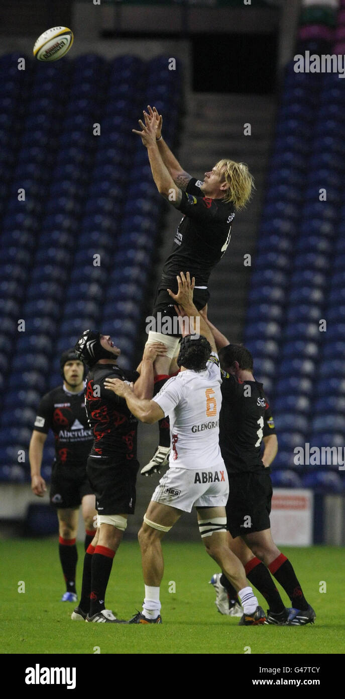 Rugby-Union - Magners League - Edinburgh Rugby V beeindruckend Rugby - Murrayfield Stockfoto