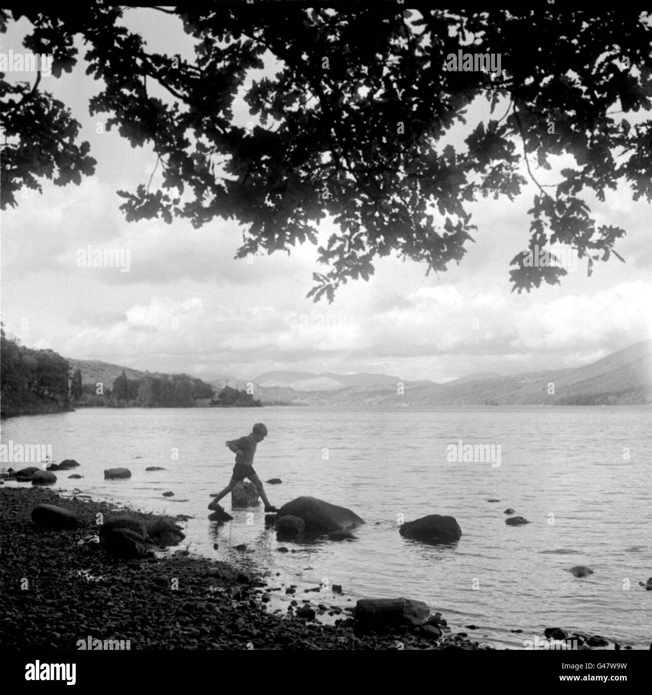 Polizei Coniston Water Stockfoto