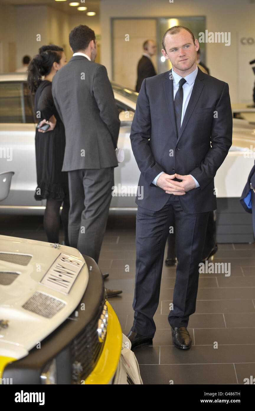 Manchester United Stürmer Wayne Rooney beim Start des Audi Centers Bristol, Bristol. Stockfoto