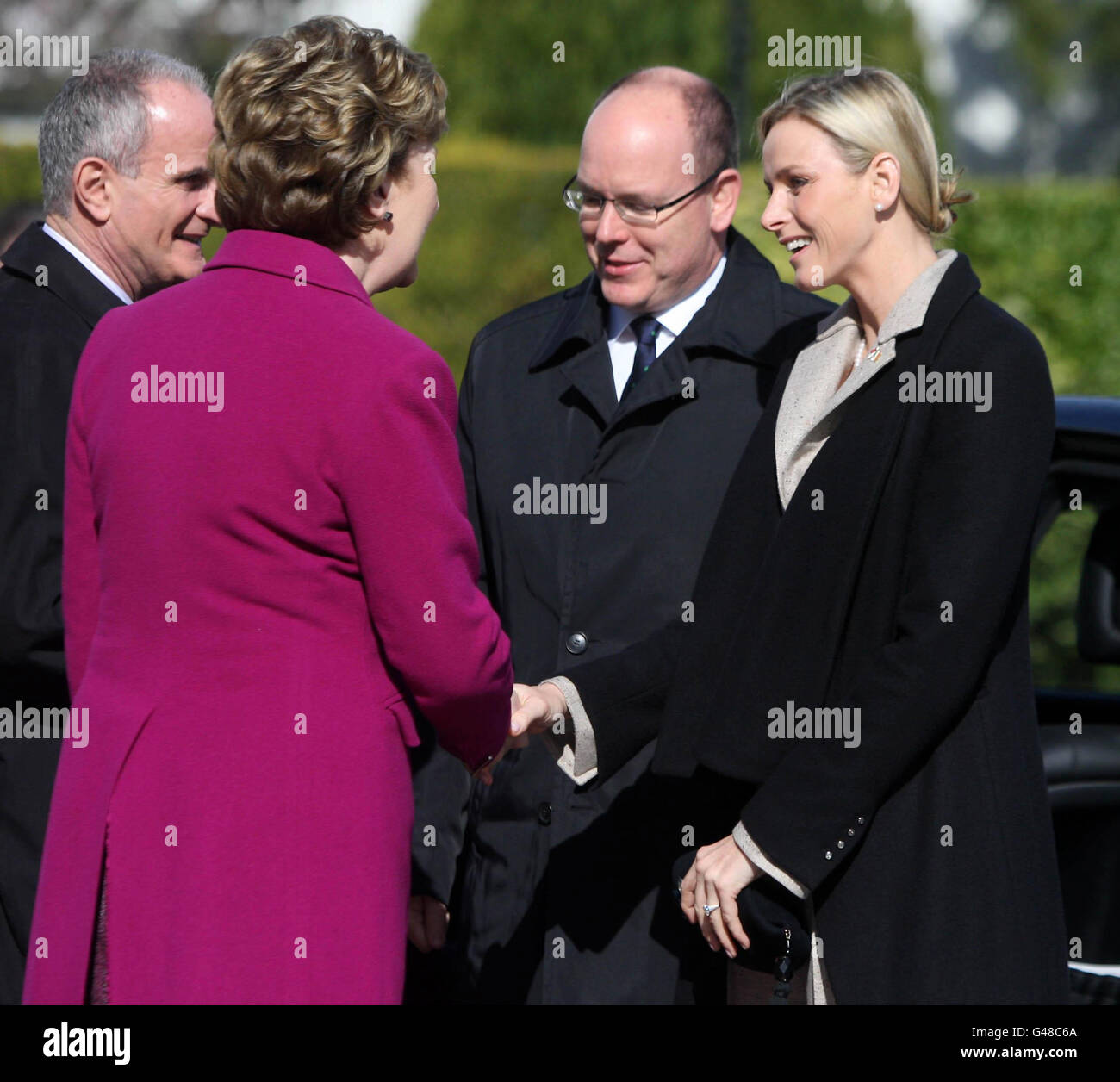 Prinz Albert II von Monaco besucht Irland Stockfoto