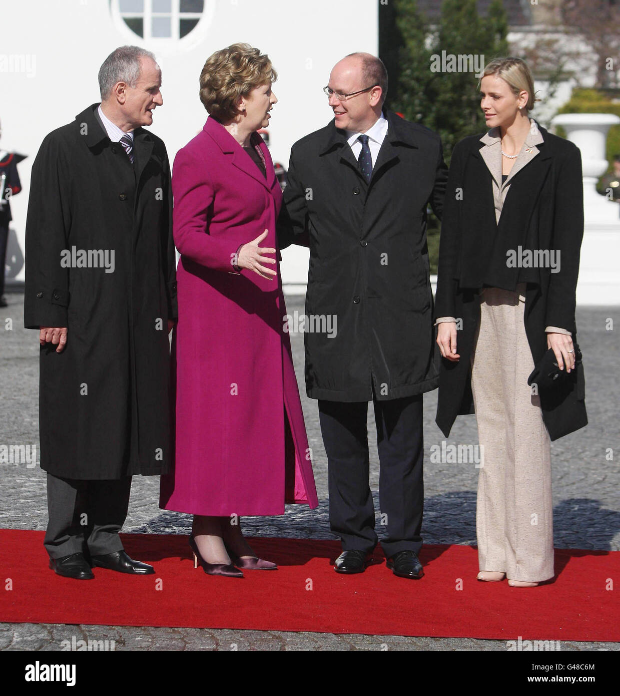 Prinz Albert II von Monaco besucht Irland Stockfoto