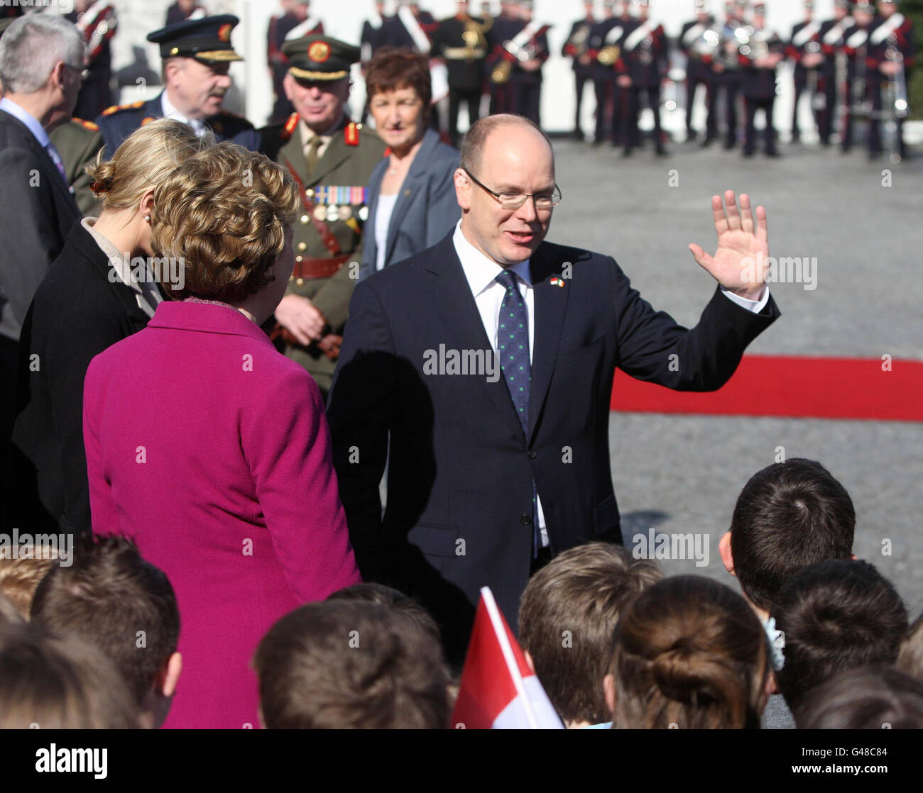 Prinz Albert II von Monaco besucht Irland Stockfoto