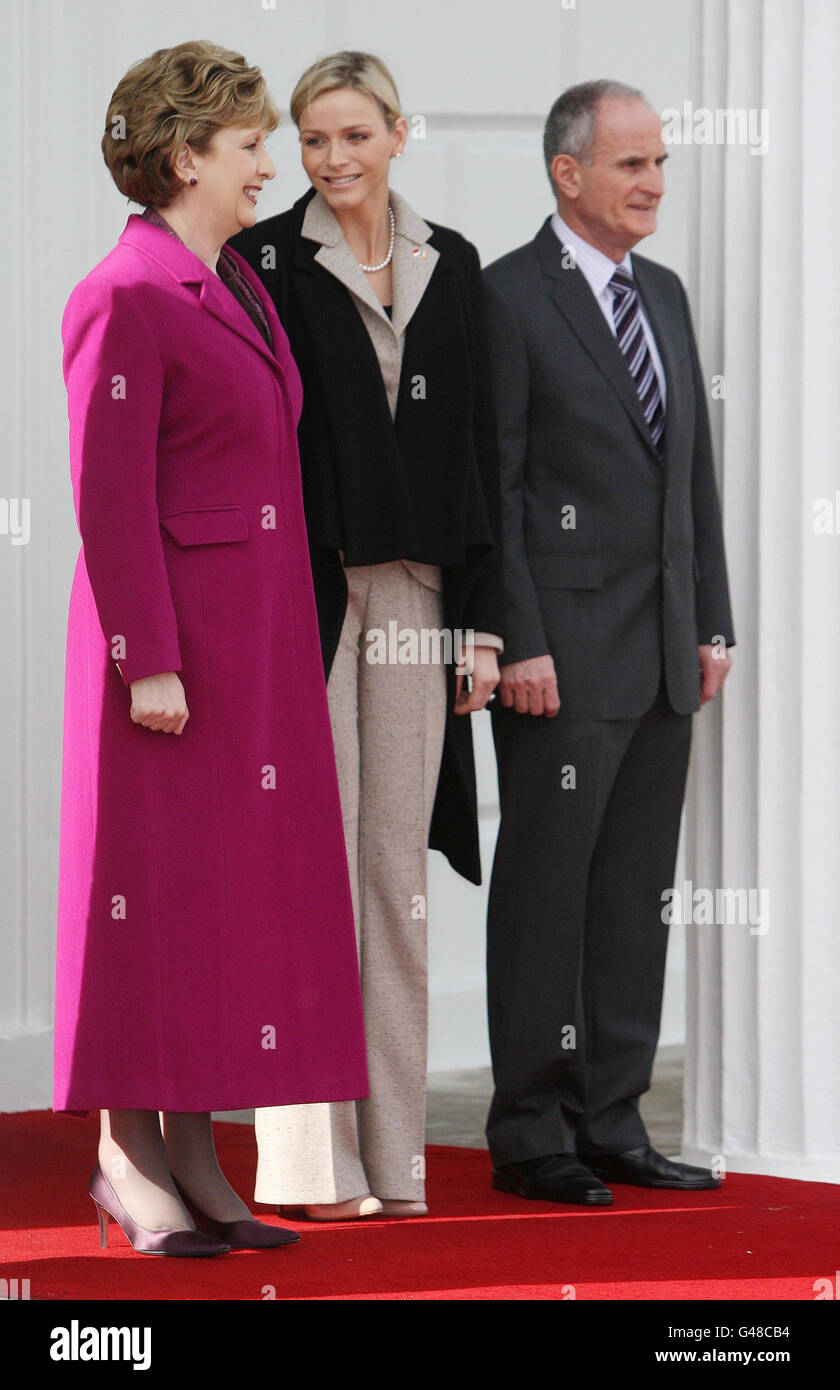 Prinz Albert II von Monaco besucht Irland Stockfoto