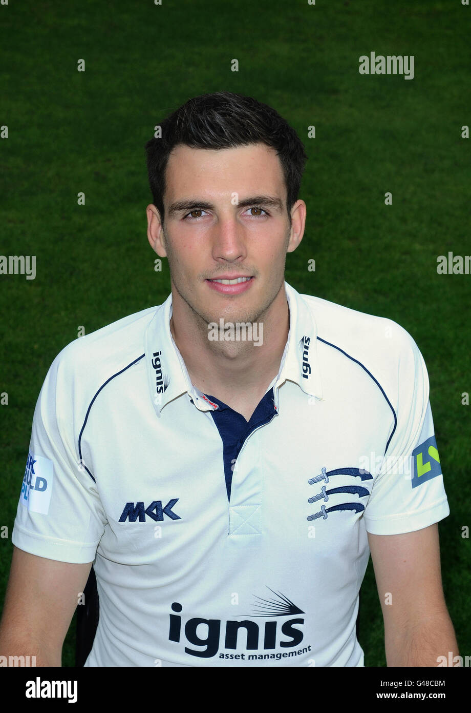 Steven Finn, Middlesex Cricket Club Pressetag, Lord's Cricket Ground Stockfoto