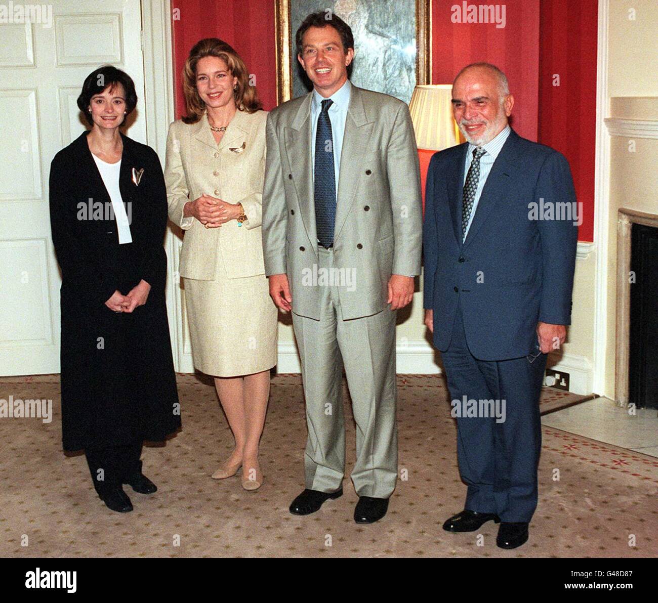 Tony Blair & König von Jordanien Stockfoto