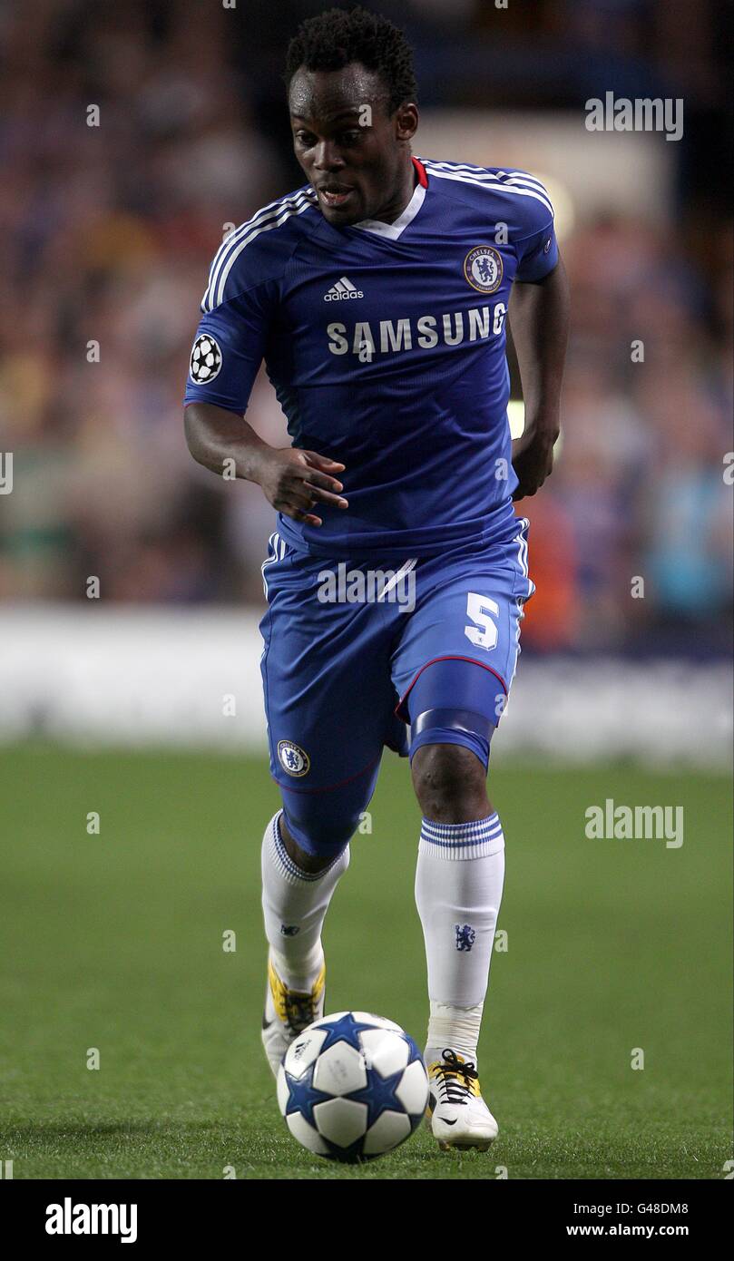 Fußball - UEFA Champions League - Viertelfinale - Erstes Bein - Chelsea gegen Manchester United - Stamford Bridge. Michael Essien, Chelsea Stockfoto