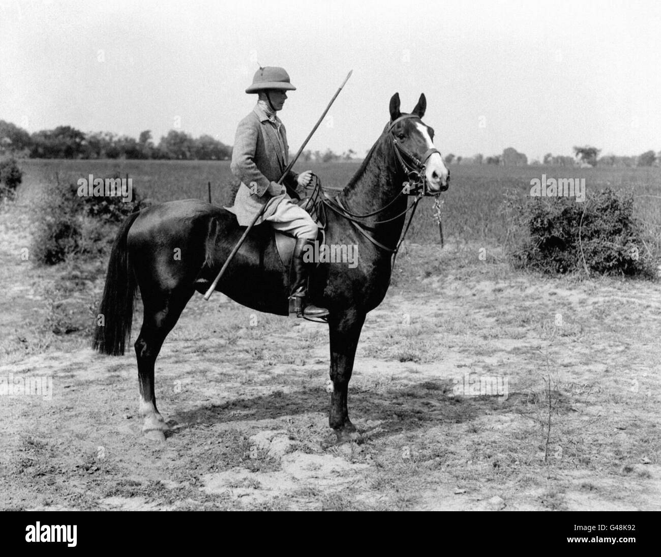 Royalty - Prince Of Wales - Pigsticking - Indien Stockfoto