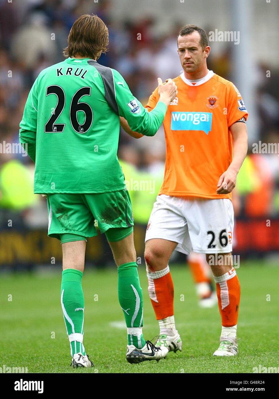 Fußball - Barclays Premier League - Blackpool V Newcastle United - Bloomfield Road Stockfoto