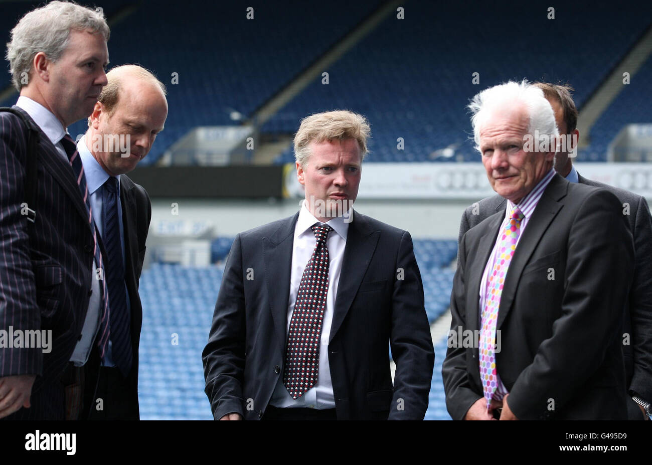 Fußball - Clydesdale Bank Scottish Premier League - Rangers gegen Heart of Midlothian - Ibrox. Craig Whyte, der neue Besitzer der Rangers, nach dem Spiel der Clydesdale Bank Scottish Premier League in Ibrox, Glasgow. Stockfoto