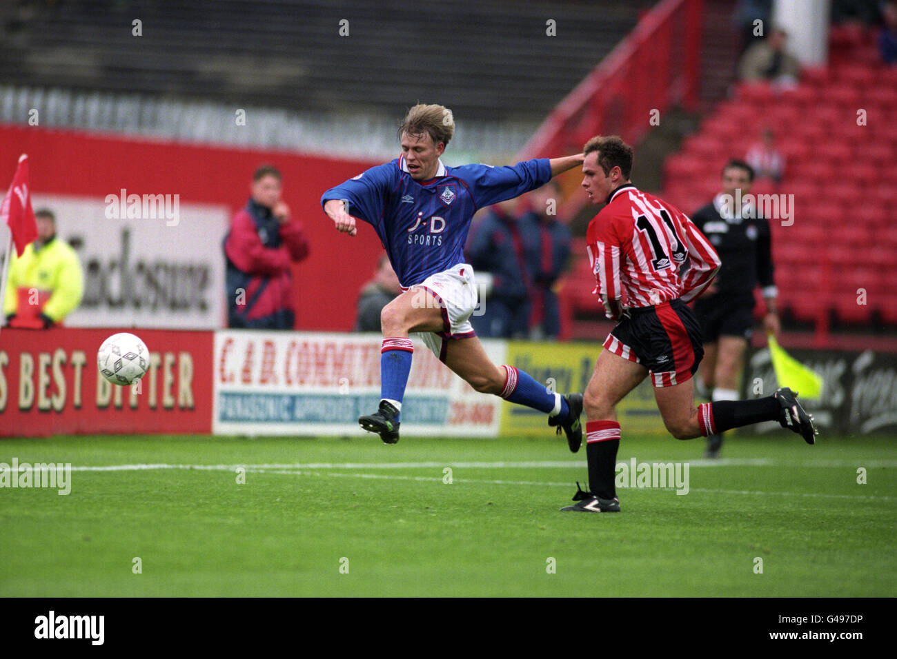 Fußball - Endsleigh League Division One - Sheffield United gegen Oldham Athletic - Bramall Lane Stockfoto