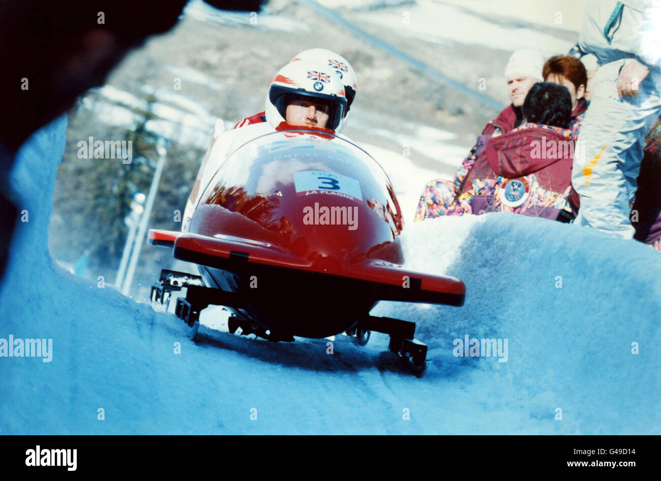 Olympischen Winterspiele 1992 - Albertville, Frankreich - zwei-Mann Bob Stockfoto