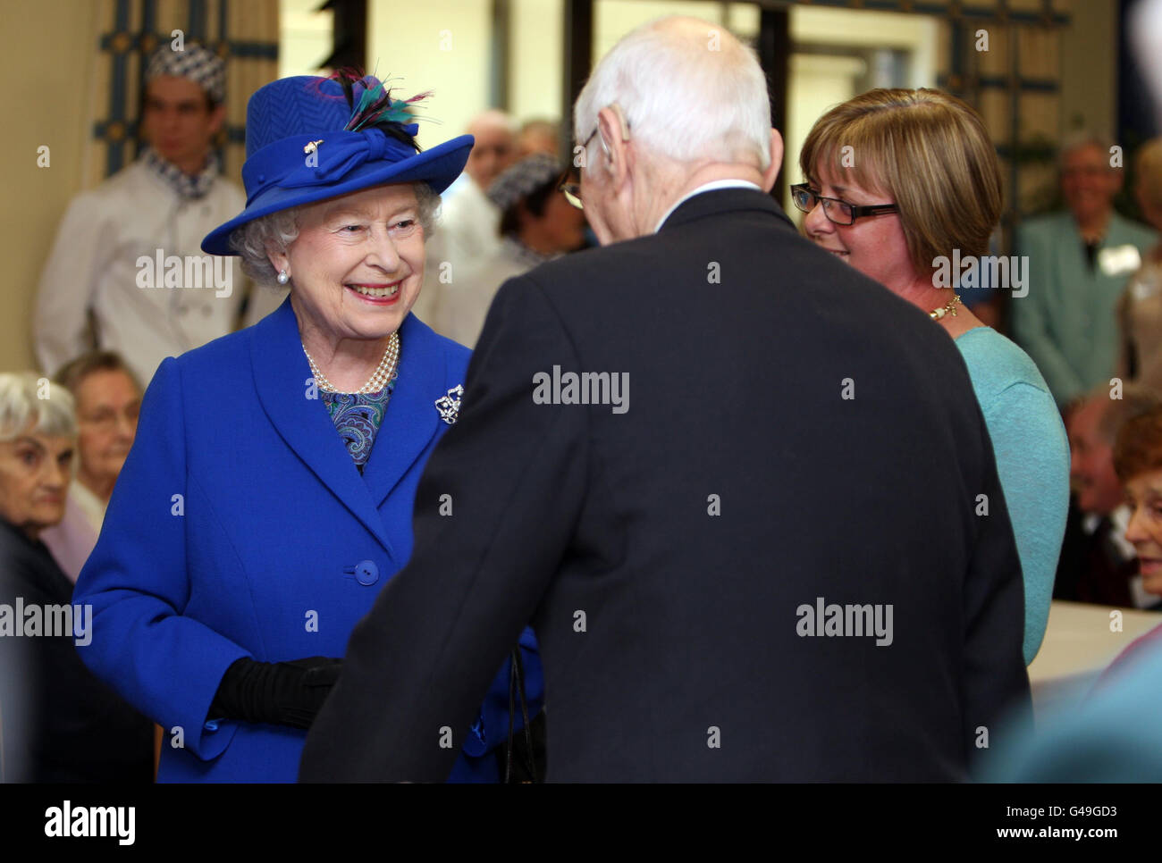 Königlicher Besuch in Newmarket Stockfoto