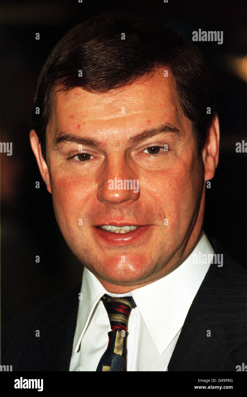 PA-NEWS-Foto 10.02.97 Nigel Griffiths M.P. Staatsminister für Verbraucherfragen in der Abteilung für Handel und Industy Stockfoto