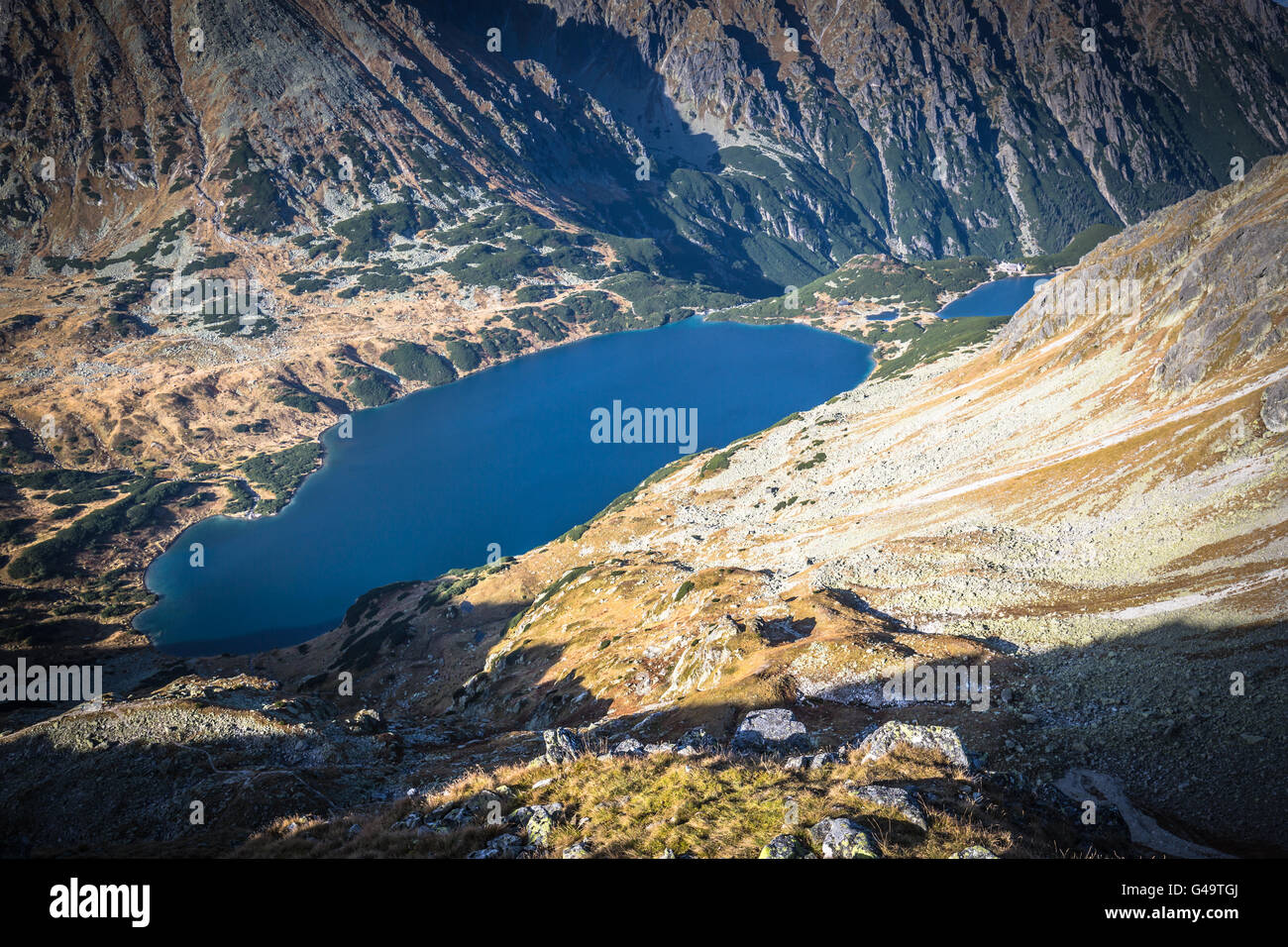 Beaitiful Bergsee im Sommer, Tal der fünf Seen, Polen-Zakopane Stockfoto
