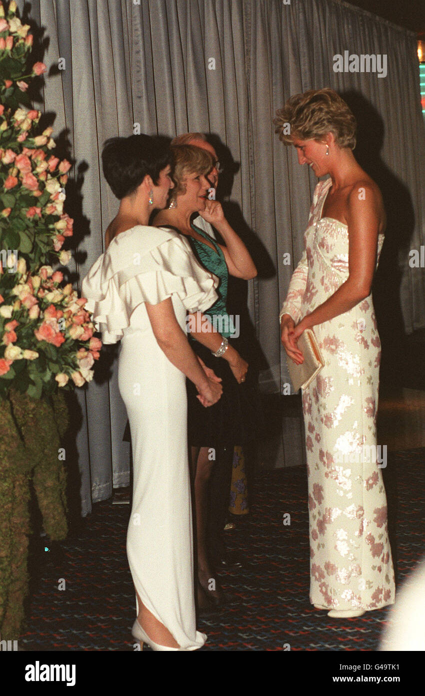 Celebrity royal film premiere diana princess of wales Fotos und