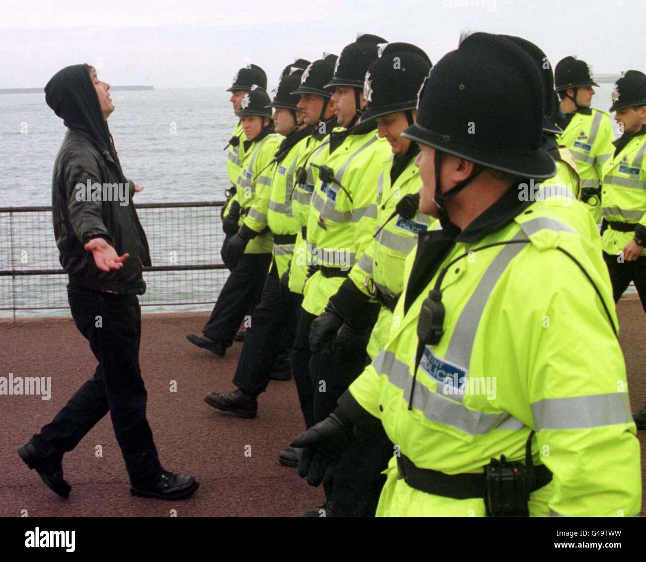 DOVER Nat Front Demo 3 Stockfoto