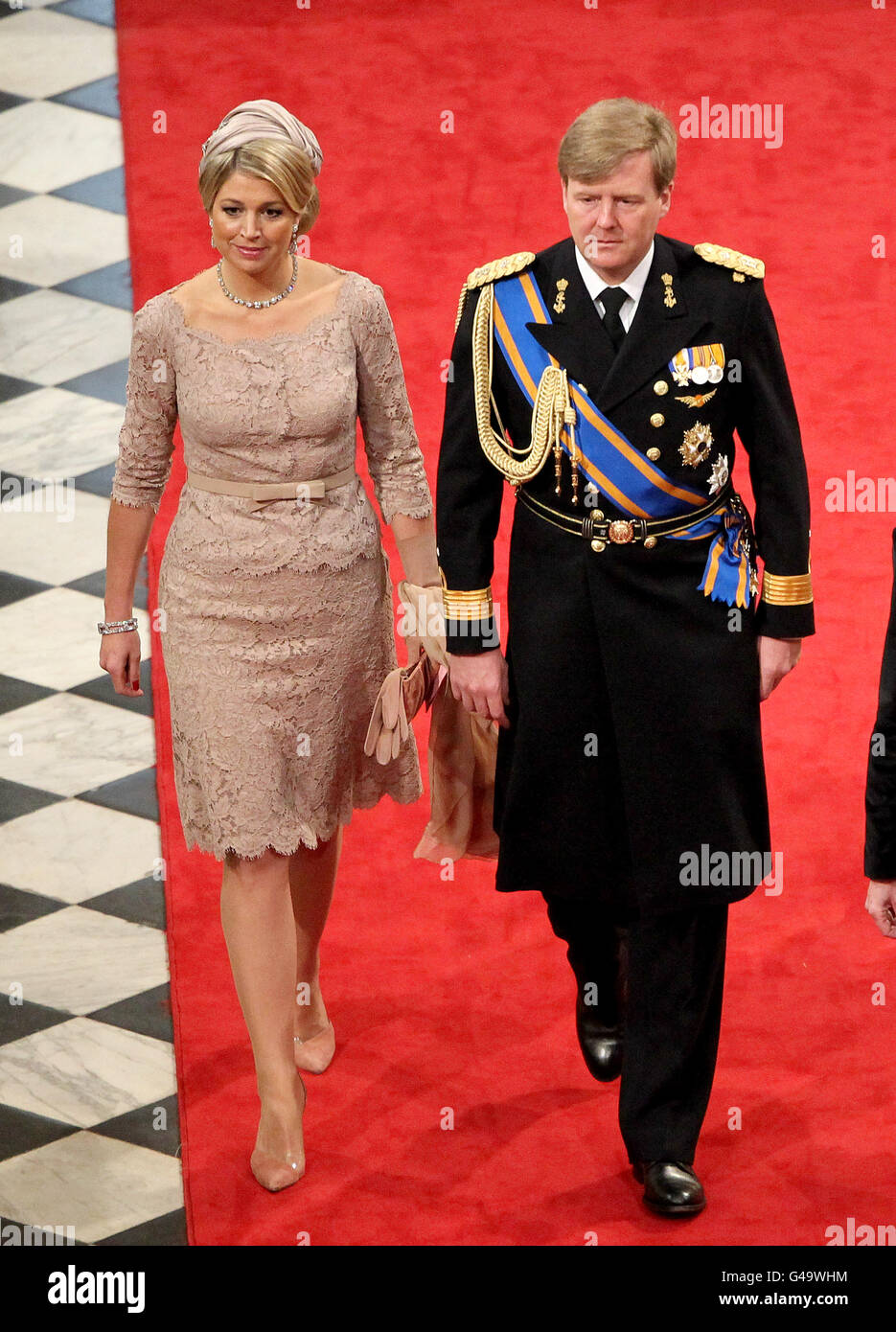 Prinzessin Maxima und Kronprinz Willem-Alexander von den Niederlanden Stockfoto