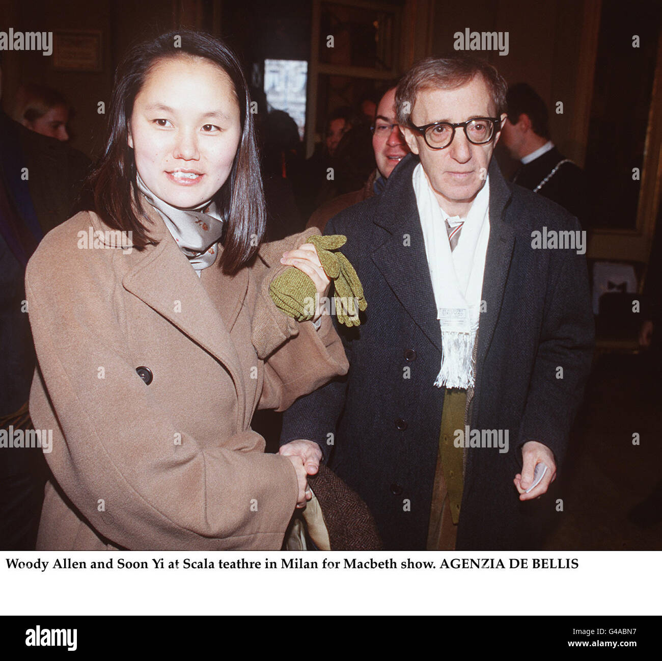 Woody Allen und bald Yi an der Scala Theater in Mailand für eine Vorführung von Macbeth Stockfoto Woody Allen und bald Yi an der Scala Theater in Mailand für eine Vorführung von Macbeth Stockfoto