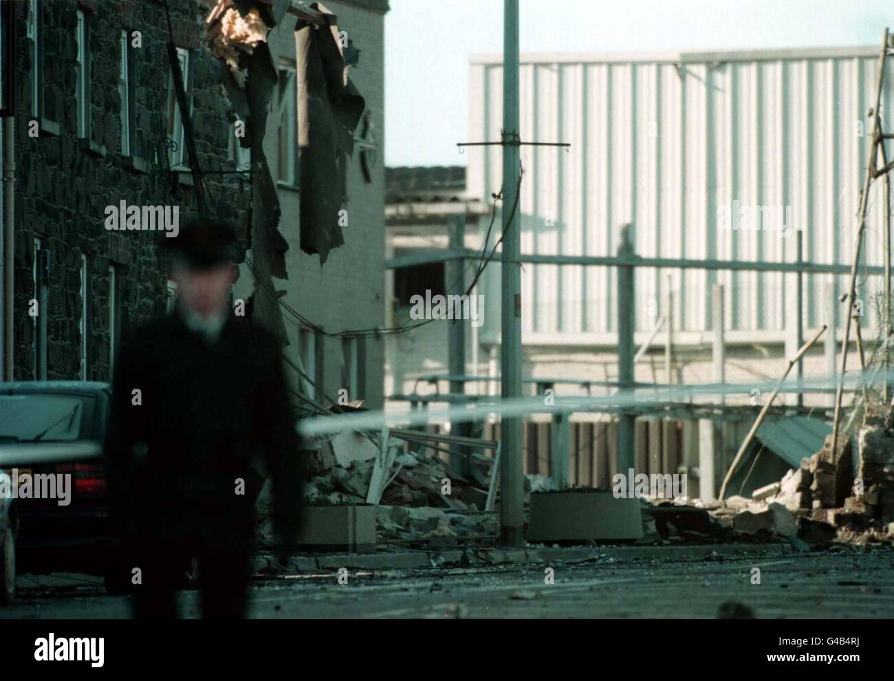 ULSTER Bombe/RUC Gebäude Stockfoto