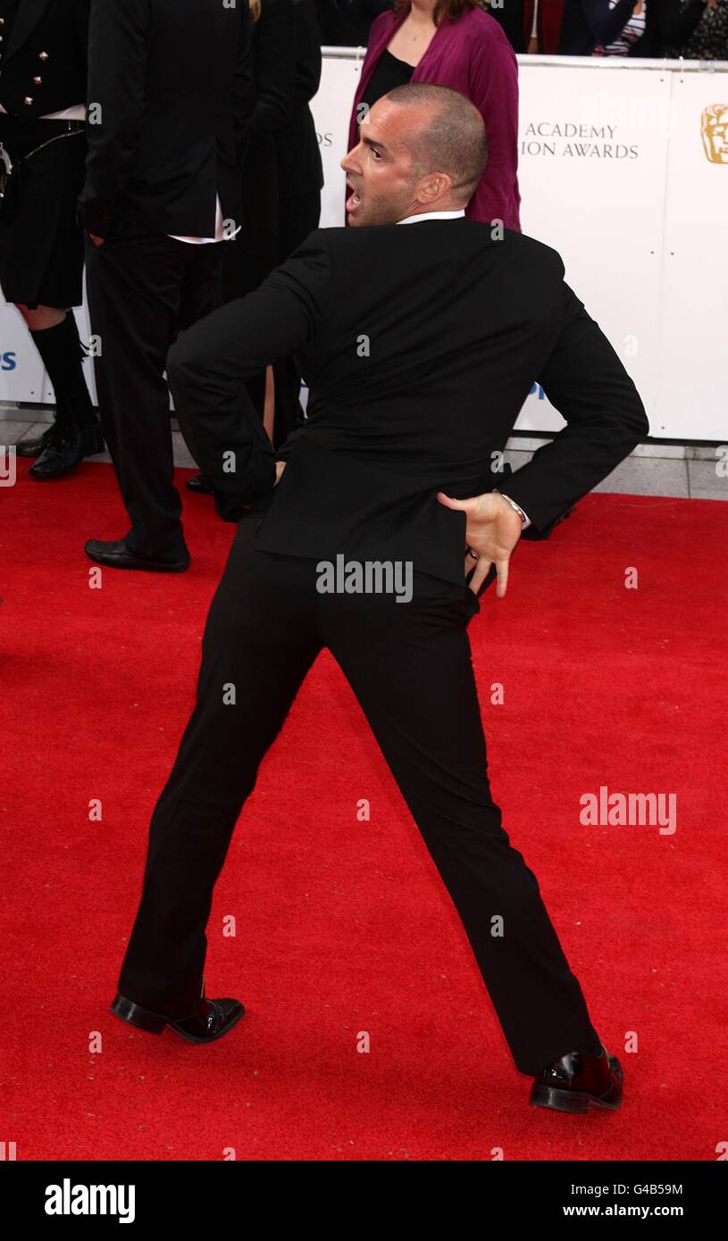 Louie Spence bei der Ankunft für die Philips British Academy Television Awards im Grosvenor House, 90 Park Lane, London. Stockfoto