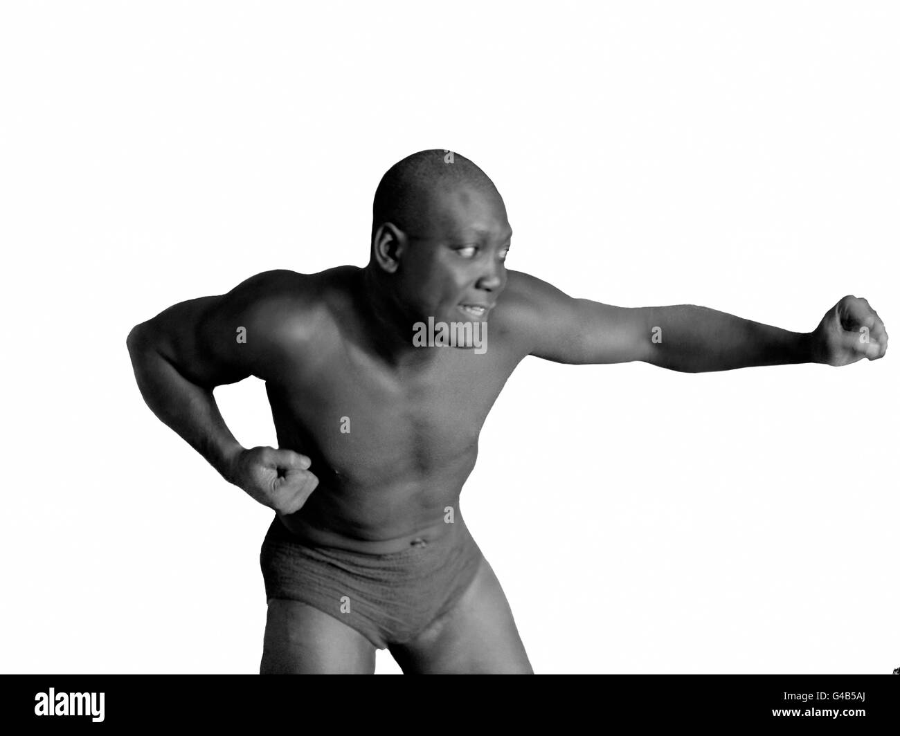 Boxen - Schwergewicht - Jack Johnson Stockfoto