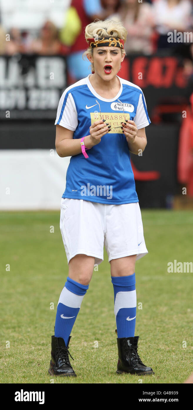 Promi-Fußball 6 Stockfoto