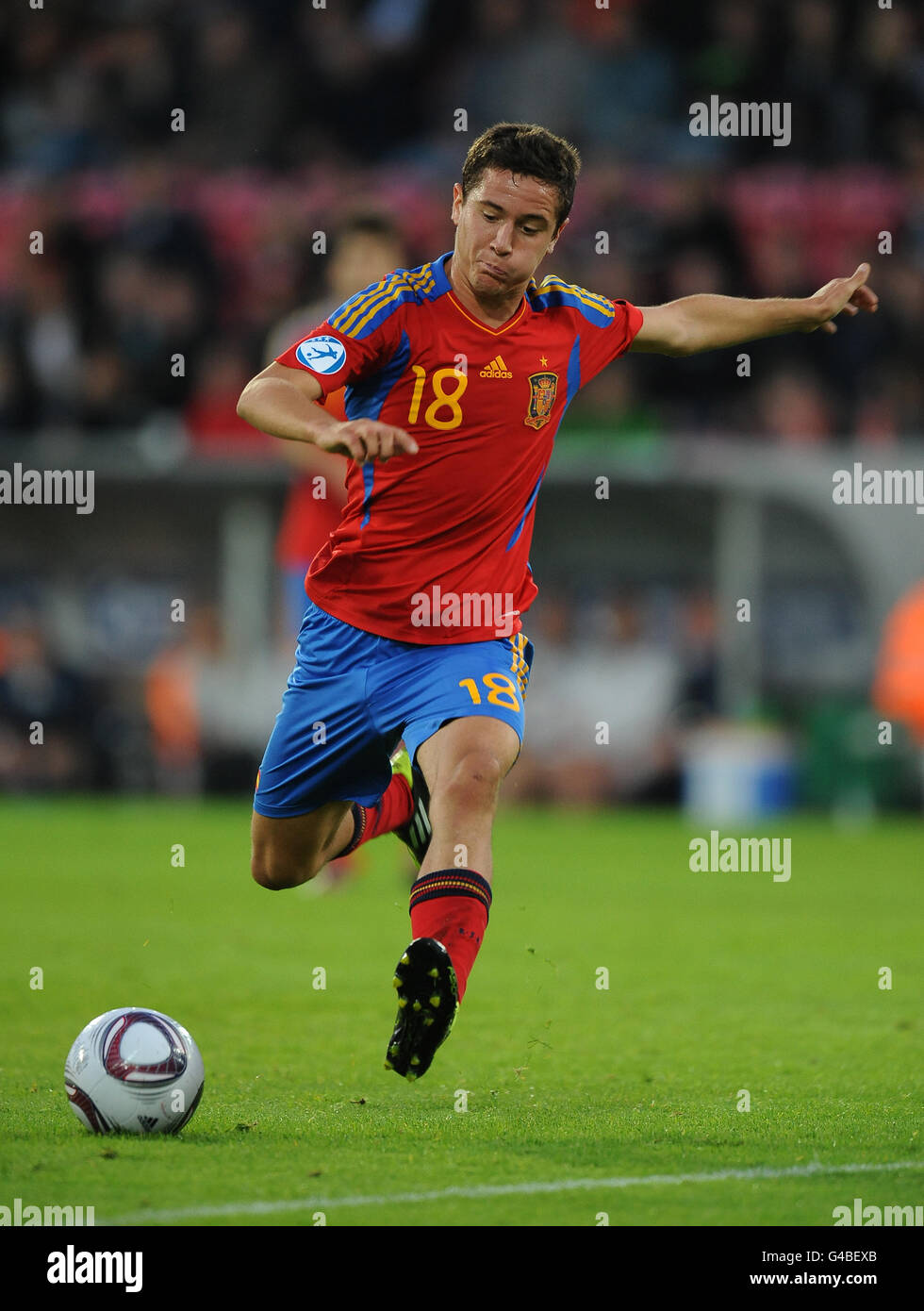 Fußball - UEFA European unter 21 Championship 2011 - Spanien / England - Herning-Stadion Stockfoto