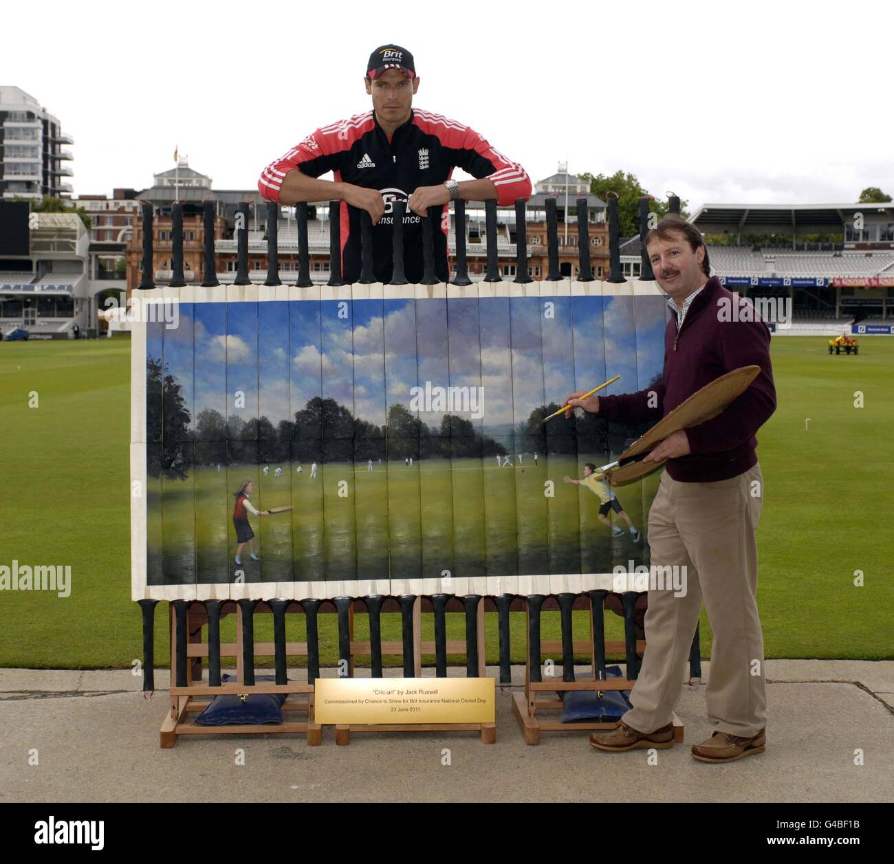 Chance to Shine. S Cricket Ground in London. Stockfoto