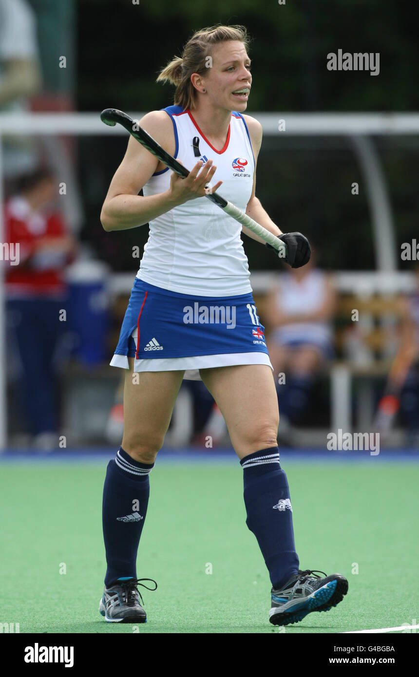 Hockey - Training Match - Großbritannien - Japan - Bisham Abbey. Die britische Kapitänin Kate Walsh während des Freundschaftsspiel in Bisham Abbey, Marlow. Stockfoto