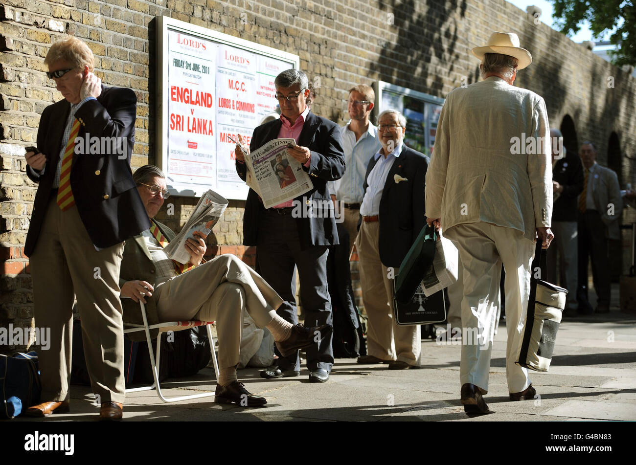 Cricket - Npower zweiter Test - Tag eins - England V Sri Lanka - Lord Stockfoto