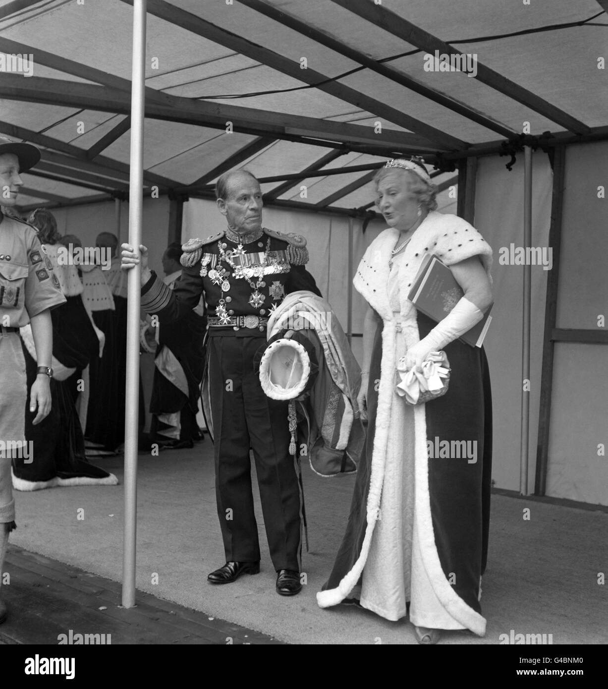 Royalty - Krönung von Queen Elizabeth II - London Stockfoto