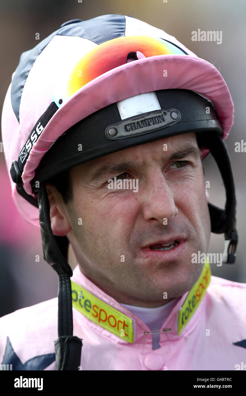 Pferderennen - Königlicher Hochzeitstag - Doncaster Racecourse. Robert Winston, Jockey Stockfoto