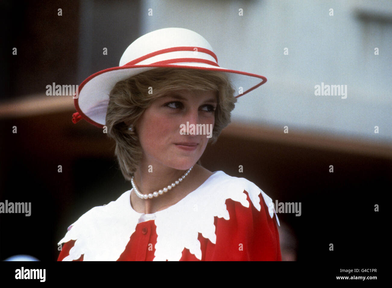 Königliche Hoheit - Prinz und Prinzessin von Wales Besuch in Kanada. Die Prinzessin von Wales in Edmonton, Kanada Stockfoto