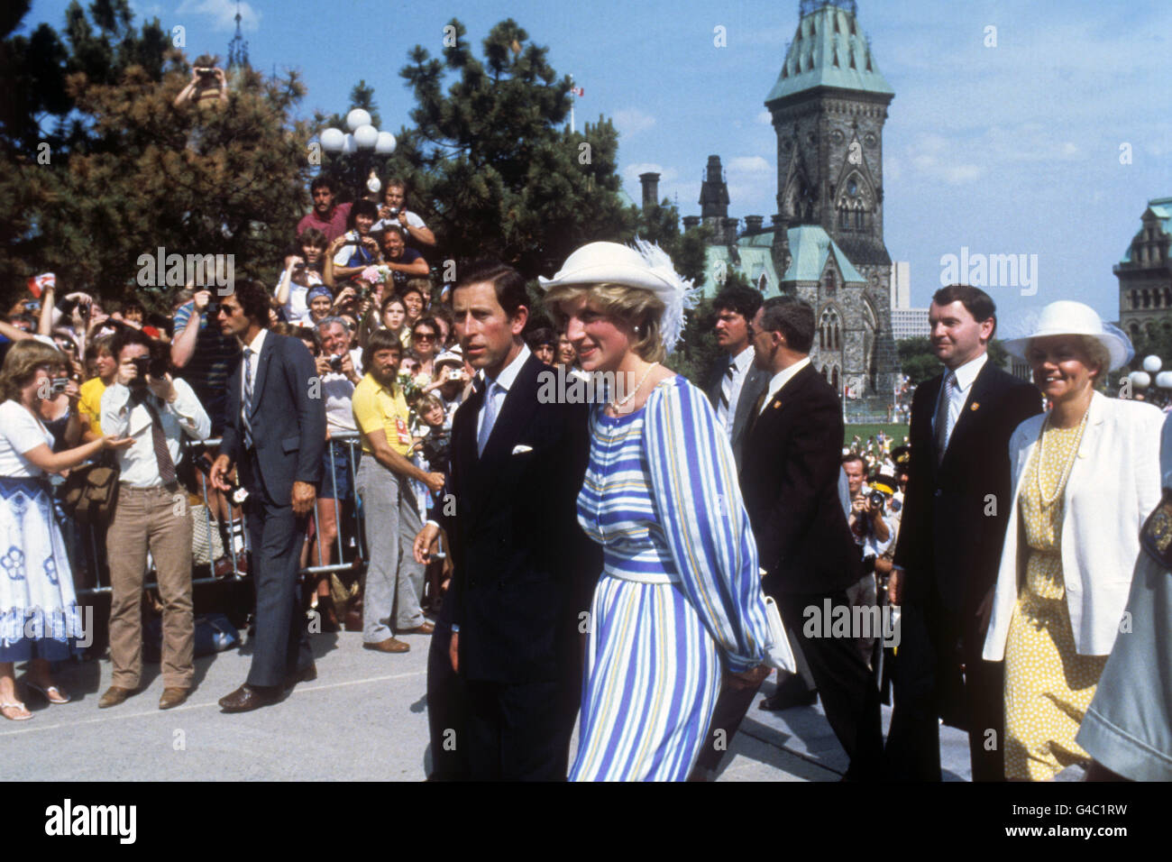 Royalty - Prinz und die Prinzessin von Wales nach Kanada zu besuchen Stockfoto