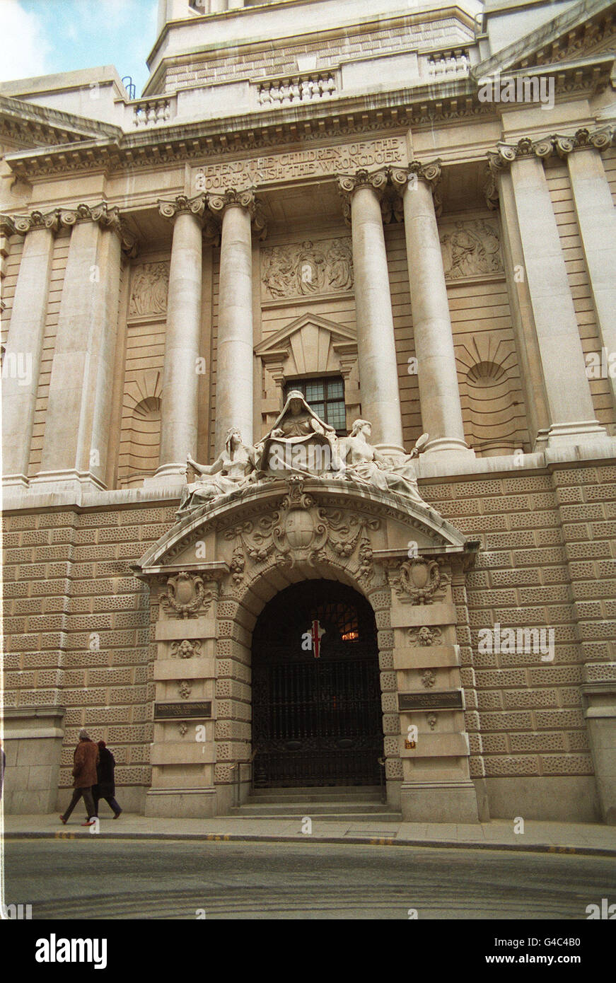 PA NACHRICHTEN,FOTO : 1/3/90 : THE OLD BAILEY, LONDON. PA NACHRICHTEN,FOTO : 1/3/90 : THE OLD BAILEY, LONDON. Stockfoto