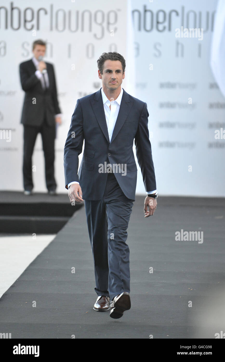 Adrian Sutil aus Deutschland während der Amber Lounge Fashion Show Stockfoto