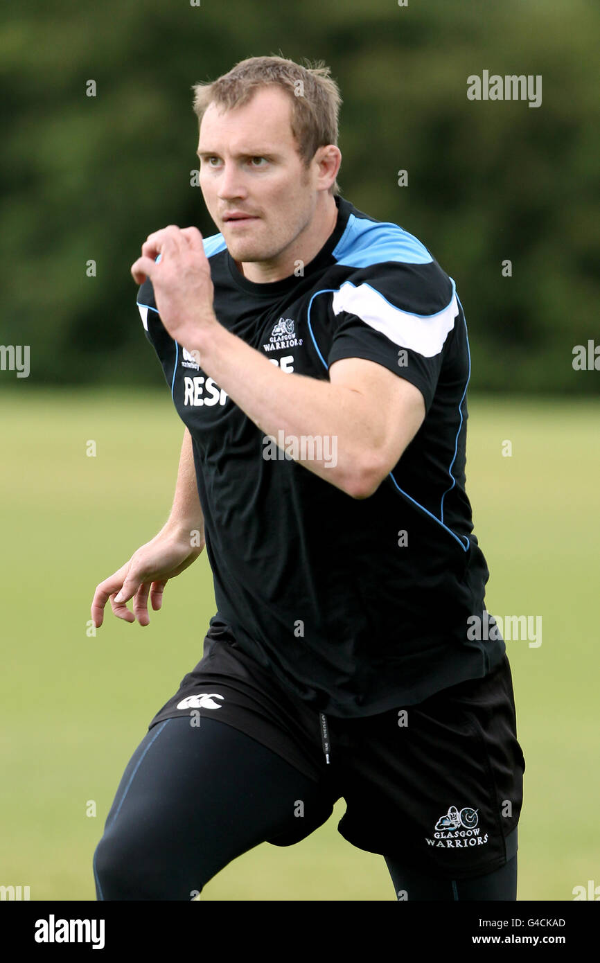 Rugby-Union - Edinburgh und Glasgow Warriors Training - Murrayfield Stockfoto