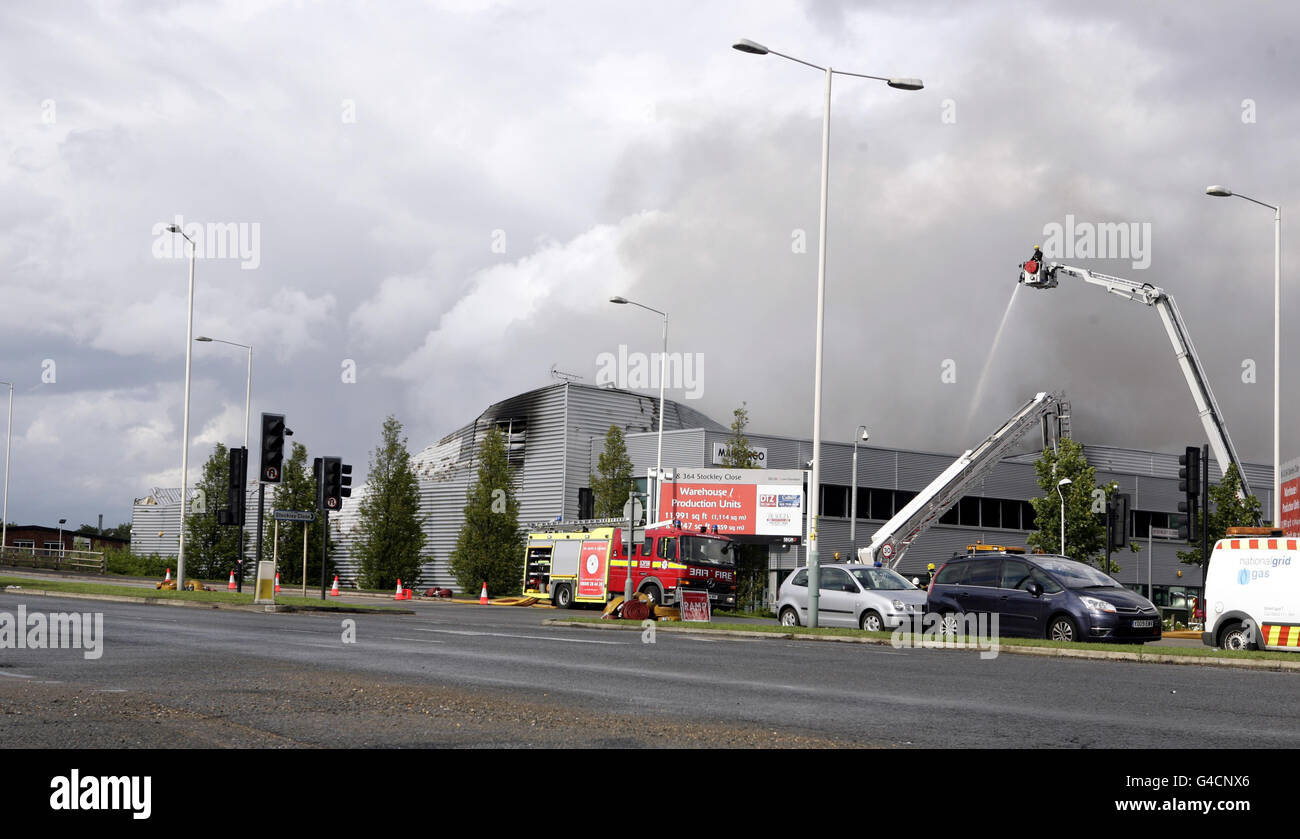 Lager-blaze Stockfoto