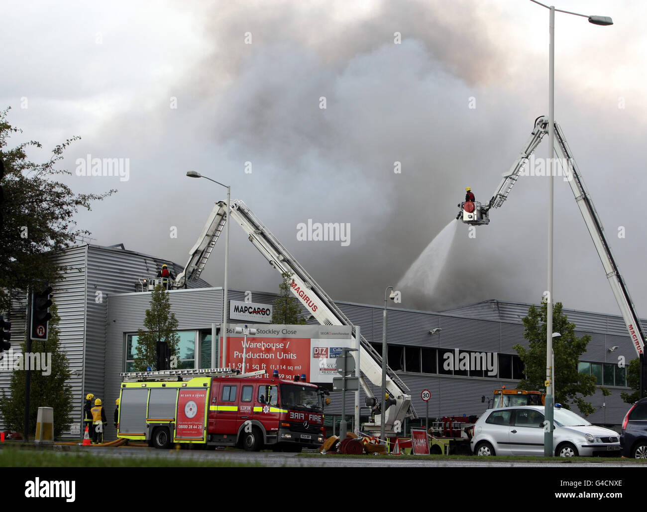 Lager-blaze Stockfoto