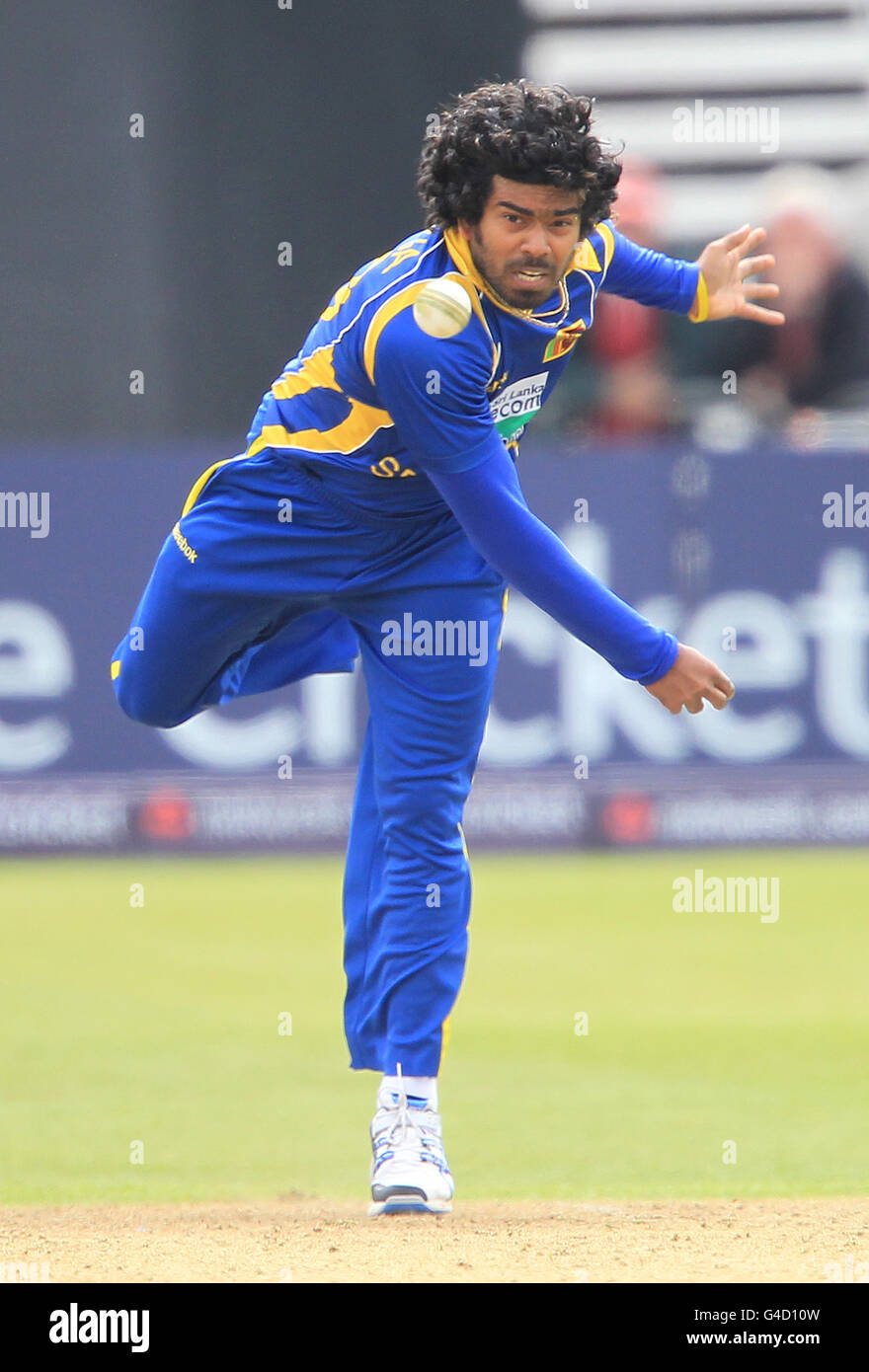 Cricket - NatWest International Twenty20 - England / Sri Lanka - County Ground. Sri Lankas Lasith Malinga Stockfoto
