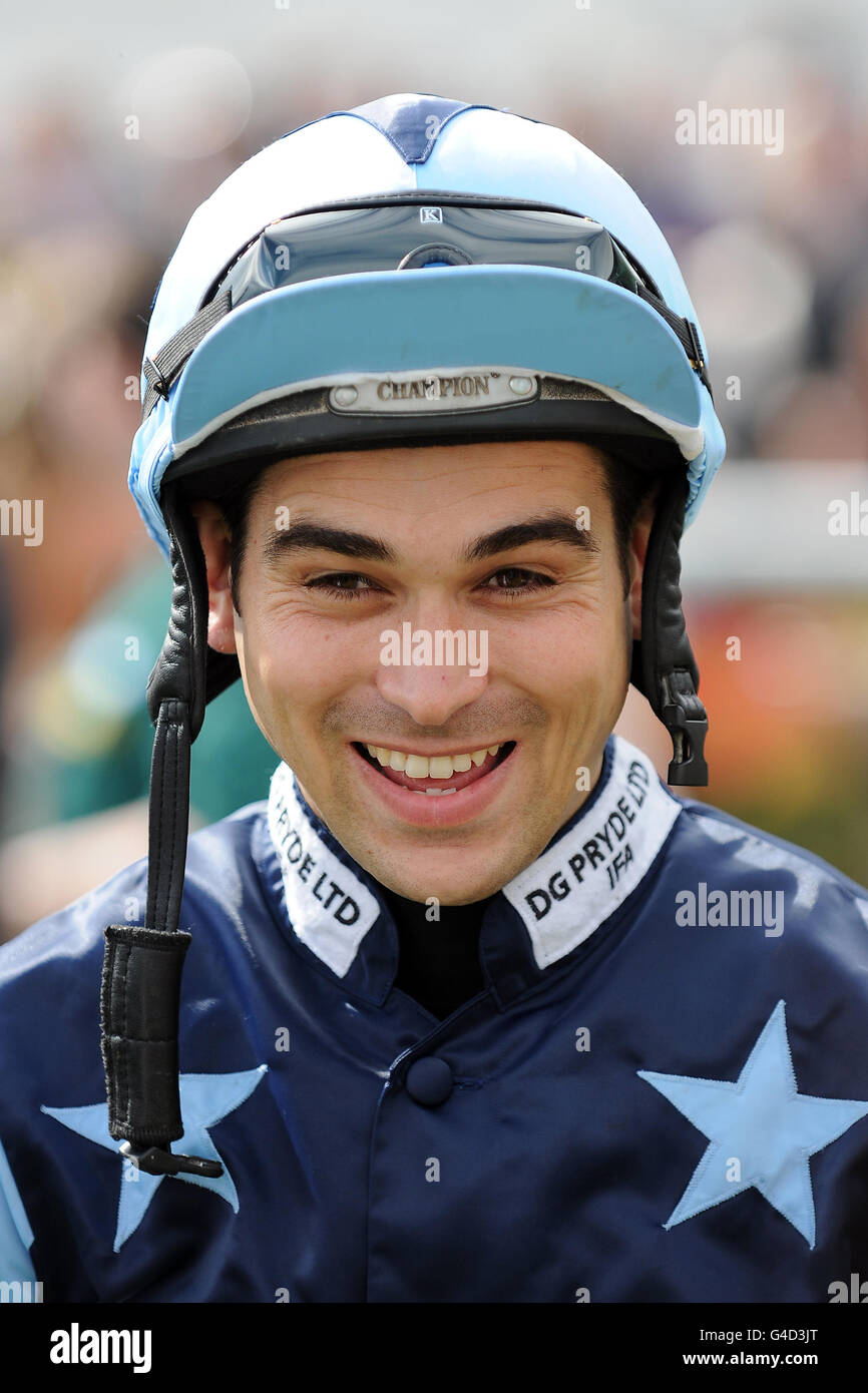 Pferderennen - 2011 Plate Festival - John Smiths Northumberland Plate Day - Newcastle Racecourse. Lee Newman, Jockey Stockfoto